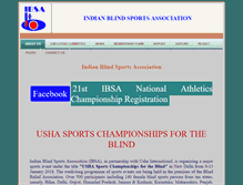 Tablet Screenshot of blindsportsindia.org